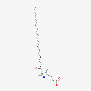 3-(1,3,5-Trimethyl-4-octadecanoyl-1H-pyrrol-2-yl)-propionic acid