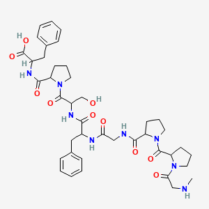 molecular formula C41H54N8O10 B10785849 [Sar1, D-phe8, des-arg9]-bradykinin 