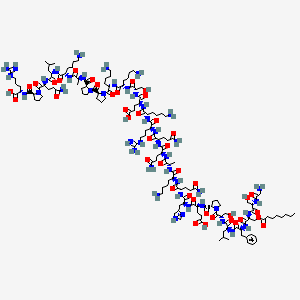 molecular formula C147H245N45O42 B10785907 Ghrelin (rat) (trifluoroacetate salt) 