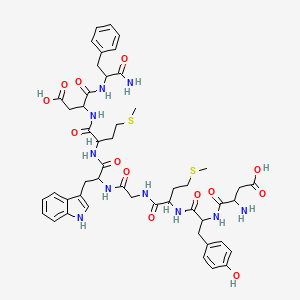 molecular formula C49H62N10O13S2 B10786032 CCK Octapeptide, desulfated 