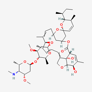 molecular formula C49H75NO13 B10786047 (1'R,2R,3S,4'S,6S,8'R,12'S,13'S,20'R,21'R,24'S)-2-[(2S)-butan-2-yl]-21',24'-dihydroxy-12'-[(2R,4S,5S,6S)-4-methoxy-5-[(2S,4S,5R,6S)-4-methoxy-6-methyl-5-(methylamino)oxan-2-yl]oxy-6-methyloxan-2-yl]oxy-3,11',13',22'-tetramethylspiro[2,3-dihydropyran-6,6'-3,7,19-trioxatetracyclo[15.6.1.14,8.020,24]pentacosa-10,14,16,22-tetraene]-2'-one 