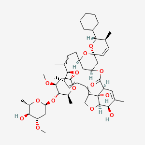 molecular formula C50H74O14 B10786062 (1'S,2R,3S,4'S,6S,8'R,12'S,13'S,20'R,21'R,24'S)-2-cyclohexyl-21',24'-dihydroxy-12'-[(2R,4S,5S,6S)-5-[(2S,4S,5S,6S)-5-hydroxy-4-methoxy-6-methyloxan-2-yl]oxy-4-methoxy-6-methyloxan-2-yl]oxy-3,11',13',22'-tetramethylspiro[2,3-dihydropyran-6,6'-3,7,19-trioxatetracyclo[15.6.1.14,8.020,24]pentacosa-10,14,16,22-tetraene]-2'-one 