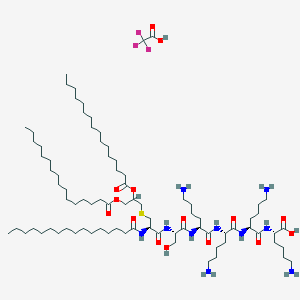 S-[2,3-bis[(1-oxohexadecyl)oxy]propyl]-N-(1-oxohexadecyl)-L-cysteinyl-L-seryl-L-lysyl-L-lysyl-L-lysyl-L-lysine,trifluoroacetatesalt