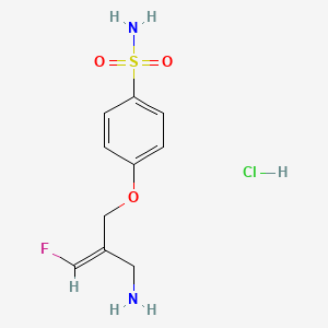 4-[(Z)-2-(aminomethyl)-3-fluoroprop-2-enoxy]benzenesulfonamide;hydrochloride