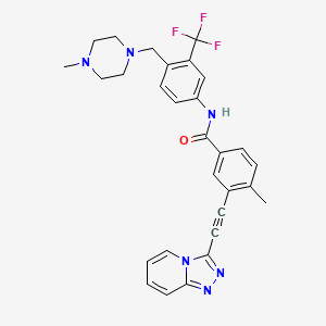 molecular formula C29H27F3N6O B10786111 Vamotinib CAS No. 1416241-23-0