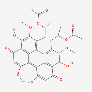 molecular formula C33H30O12 B10786146 Diacetylcercosporin 