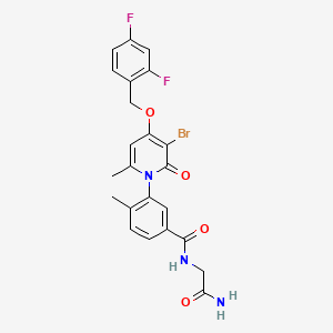 molecular formula C23H20BrF2N3O4 B10786195 Pfe-pkis 1 