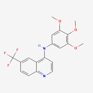 6-(trifluoromethyl)-N-(3,4,5-trimethoxyphenyl)quinolin-4-amine