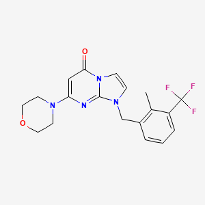 1-(2-Methyl-3-(trifluoromethyl)benzyl)-7-morpholinoimidazo[1,2-a]pyrimidin-5(1H)-one