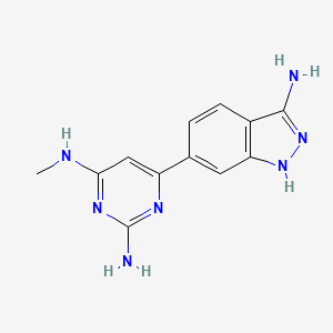 6-(3-amino-1H-indazol-6-yl)-4-N-methylpyrimidine-2,4-diamine