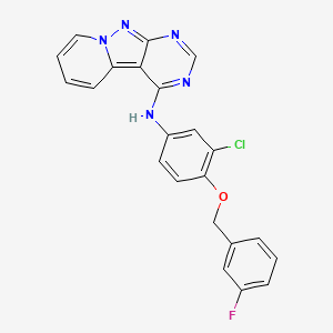 [3-Chloro-4-(3-fluoro-benzyloxy)-phenyl]-(1,3,8a,9-tetraaza-fluoren-4-yl)-amine