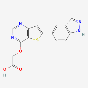 molecular formula C15H10N4O3S B10786445 Pfe-pkis 9 