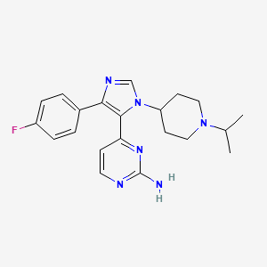 4-[5-(4-Fluoro-phenyl)-3-(1-isopropyl-piperidin-4-yl)-3H-imidazol-4-yl]-pyrimidin-2-ylamine