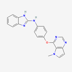 N-(4-((5-Methyl-5h-Pyrrolo[3,2-D]pyrimidin-4-Yl)oxy)phenyl)-1h-Benzimidazol-2-Amine