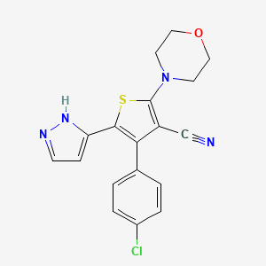 molecular formula C18H15ClN4OS B10786521 Pfe-pkis 2 