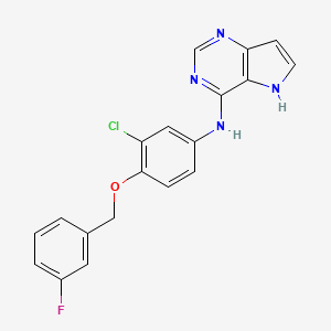 N-(3-Chloro-4-((3-fluorobenzyl)oxy)phenyl)-5H-pyrrolo[3,2-d]pyrimidin-4-amine