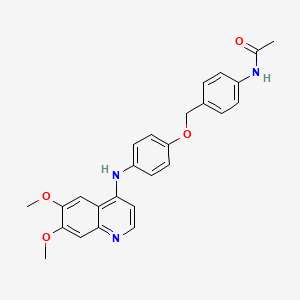 N-(4-((4-((6,7-Dimethoxyquinolin-4-yl)amino)phenoxy)methyl)phenyl)acetamide