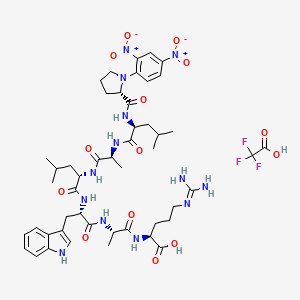 molecular formula C48H66F3N13O14 B10786684 Dnp-PLALWAR (trifluoroacetate salt) 