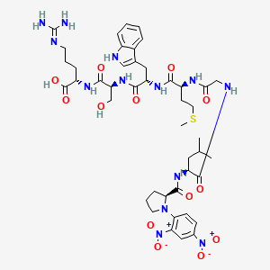 molecular formula C44H61N13O13S B10786730 Dnp-PLGMWSR 