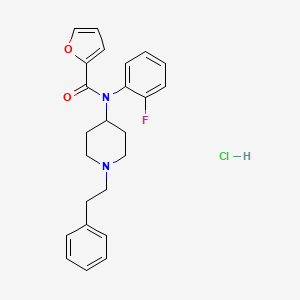 N-(2-fluorophenyl)-N-[1-(2-phenylethyl)-4-piperidinyl]-2-furancarboxamide,monohydrochloride