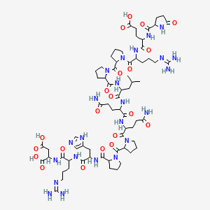 H-DL-Pyr-DL-Glu-DL-Arg-DL-Pro-DL-Pro-DL-Leu-DL-Gln-DL-Gln-DL-Pro-DL-Pro-DL-His-DL-Arg-DL-Asp-OH