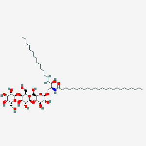 N-[(E,2S,3R)-1-[(2R,3R,4R,5S,6R)-5-[(2S,3R,4R,5R,6R)-3,4-dihydroxy-6-(hydroxymethyl)-5-[(2R,3R,4S,5R,6R)-3,4,5-trihydroxy-6-(hydroxymethyl)oxan-2-yl]oxyoxan-2-yl]oxy-3,4-dihydroxy-6-(hydroxymethyl)oxan-2-yl]oxy-3-hydroxyoctadec-4-en-2-yl]tetracosanamide