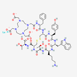 molecular formula C65H87LuN14O19S2 B10786885 Lutetium oxodotreotide lu-177 