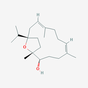 (1R,2S,5Z,9E,12S)-1,5,9-trimethyl-12-propan-2-yl-15-oxabicyclo[10.2.1]pentadeca-5,9-dien-2-ol