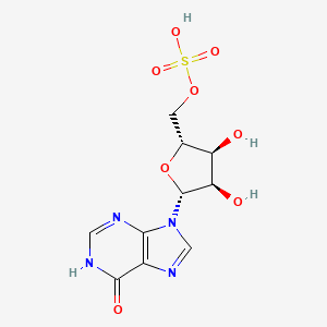 molecular formula C10H12N4O8S B10786923 Inosine 5'-sulfate CAS No. 70023-32-4