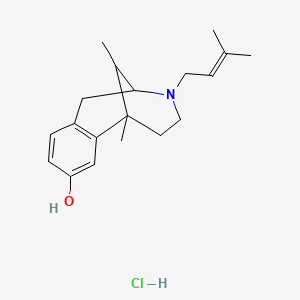 1,2,3,4,5,6-Hexahydro-6,11-dimethyl-3-(3-methylbut-2-enyl)-2,6-methano-3-benzazocin-8-ol hydrochloride