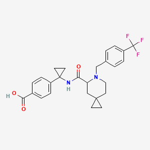 Benzoic acid, 4-(1-(((6-((4-(trifluoromethyl)phenyl)methyl)-6-azaspiro(2.5)oct-5-yl)carbonyl)amino)cyclopropyl)-