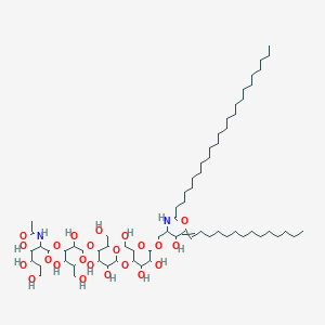 N-[1-[5-[5-[4-[3-acetamido-4,5-dihydroxy-6-(hydroxymethyl)oxan-2-yl]oxy-3,5-dihydroxy-6-(hydroxymethyl)oxan-2-yl]oxy-3,4-dihydroxy-6-(hydroxymethyl)oxan-2-yl]oxy-3,4-dihydroxy-6-(hydroxymethyl)oxan-2-yl]oxy-3-hydroxyoctadec-4-en-2-yl]tetracosanamide