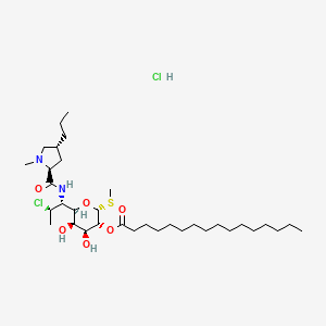 molecular formula C34H64Cl2N2O6S B10787066 Clindamycinpalmitatehydrochloride 