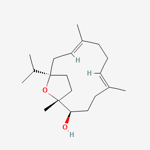 (1R,2R,5E,9E,12R)-1,5,9-trimethyl-12-propan-2-yl-15-oxabicyclo[10.2.1]pentadeca-5,9-dien-2-ol