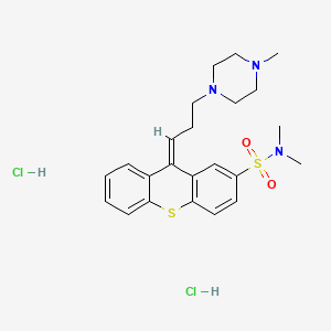 molecular formula C23H31Cl2N3O2S2 B10787076 Thiothixene Hydrochloride CAS No. 22189-31-7