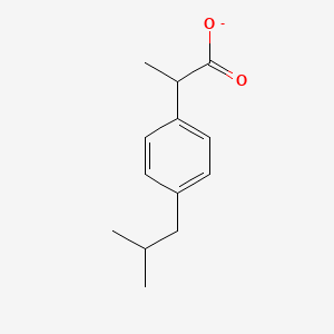 molecular formula C13H17O2- B10787088 Ibuprofen(1-) 