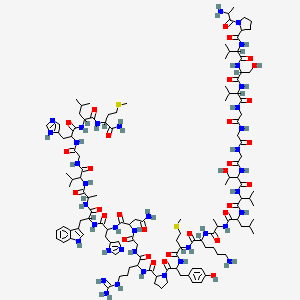 molecular formula C126H198N38O31S2 B10787129 GRP (porcine) (trifluoroacetate salt) 