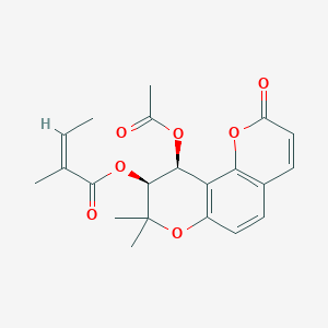 molecular formula C21H22O7 B10787130 Praeruptorin A CAS No. 73069-25-7