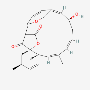 (1E,5S,7S,10R,11E,13E,16R,17Z)-16-hydroxy-7,8,10,12-tetramethyl-4,20-dioxatetracyclo[16.2.2.12,5.05,10]tricosa-1,8,11,13,17,21-hexaene-3,23-dione