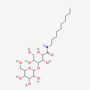 molecular formula C22H43NO11 B10787155 N-decyl-2,3,5,6-tetrahydroxy-4-[3,4,5-trihydroxy-6-(hydroxymethyl)oxan-2-yl]oxyhexanamide 