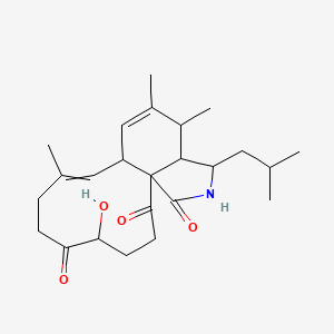 5-Hydroxy-9,13,14-trimethyl-16-(2-methylpropyl)-17-azatricyclo[9.7.0.01,15]octadeca-9,12-diene-2,6,18-trione