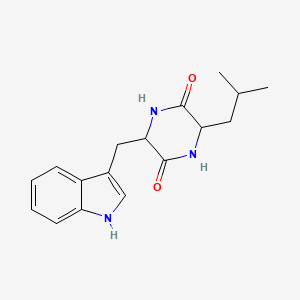 molecular formula C17H21N3O2 B10787198 Cyclo(-leu-trp) 