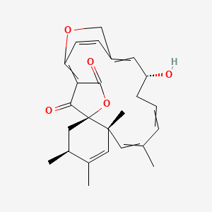 (5R,7S,10S,16R)-16-hydroxy-7,8,10,12-tetramethyl-4,20-dioxatetracyclo[16.2.2.12,5.05,10]tricosa-1,8,11,13,17,21-hexaene-3,23-dione