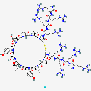 molecular formula C106H179AcN44O24S2- B10787247 KRpep-2d 