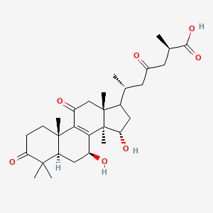 molecular formula C30H44O7 B10787357 (25R)-3,11,23-trioxo-7beta,15alpha-dihydroxy-lanost-8-ene-26-oic acid 