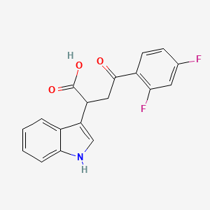 4-(2,4-difluorophenyl)-2-(1H-indol-3-yl)-4-oxobutanoic acid