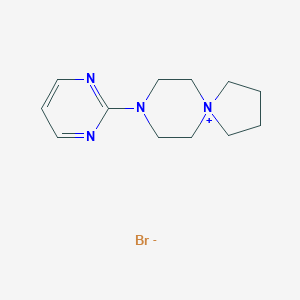 B107874 8-(2-Pyrimidinyl)-8-aza-5-azoniaspiro[4,5]decane bromide CAS No. 81461-73-6