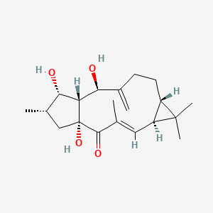 (1R,3E,5S,7S,11R,12R,13S,14S)-1,11,13-trihydroxy-3,6,6,14-tetramethyl-10-methylidenetricyclo[10.3.0.05,7]pentadec-3-en-2-one