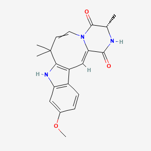 molecular formula C20H21N3O3 B10787460 (2Z,6S)-16-methoxy-6,11,11-trimethyl-5,8,13-triazatetracyclo[10.7.0.03,8.014,19]nonadeca-1(12),2,9,14(19),15,17-hexaene-4,7-dione 