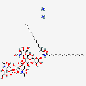 molecular formula C78H144N6O34 B10787497 Ganglioside GD2 Mixture (ammonium salt) 